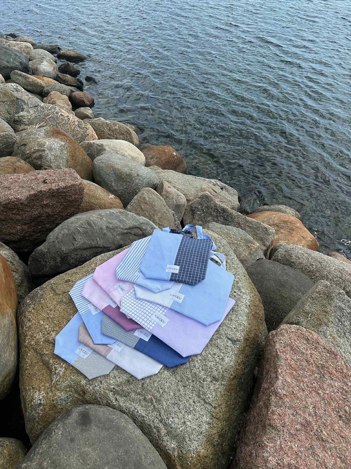 Caleido Tote - Indigo Check