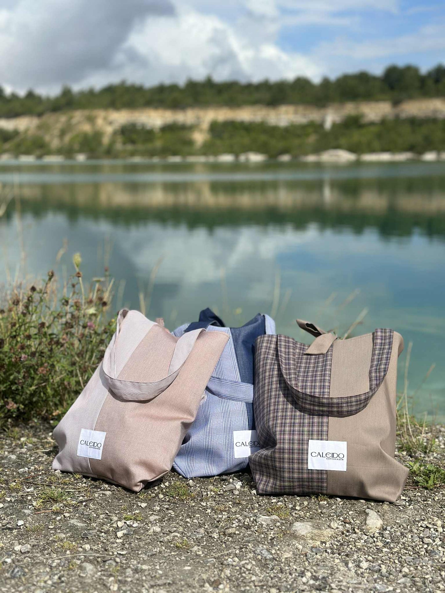 Caleido Tote - Dark Roast Check