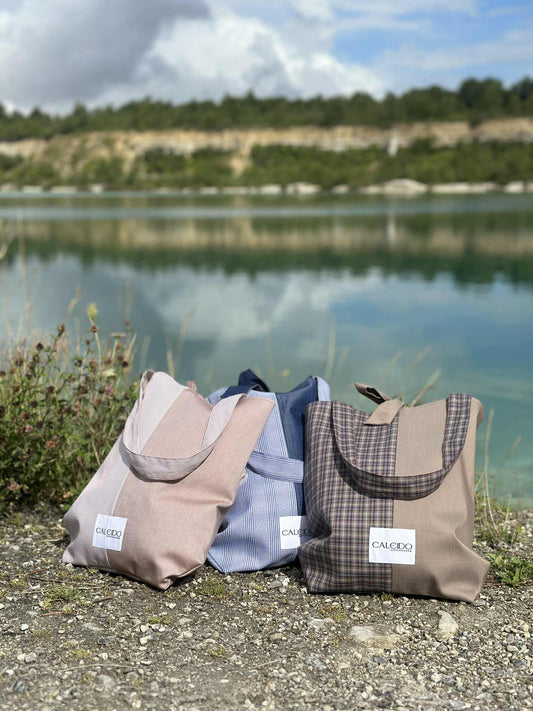 Caleido Tote - Dark Roast Check