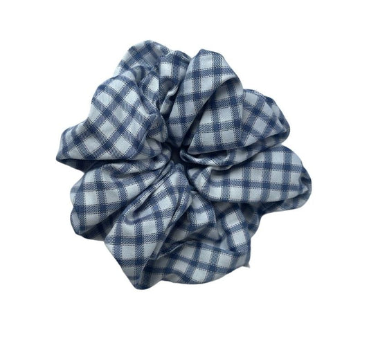 Caleido Scrunchie - Blue Check