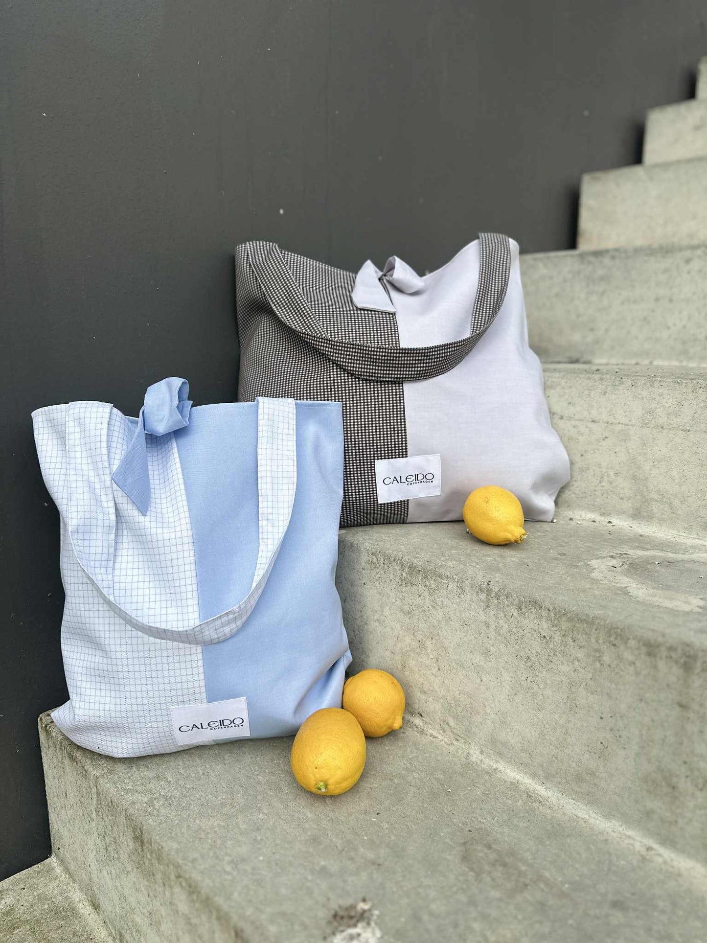 Caleido Tote - Summer Blue Check