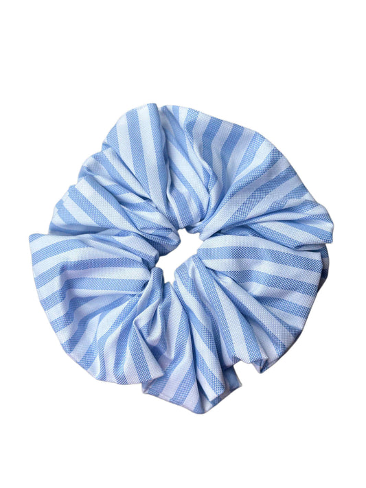Caleido Scrunchie - Mid Blue Stripe