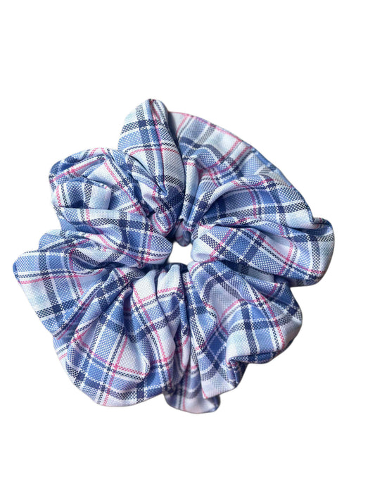 Caleido Scrunchie - Red / Blue Check
