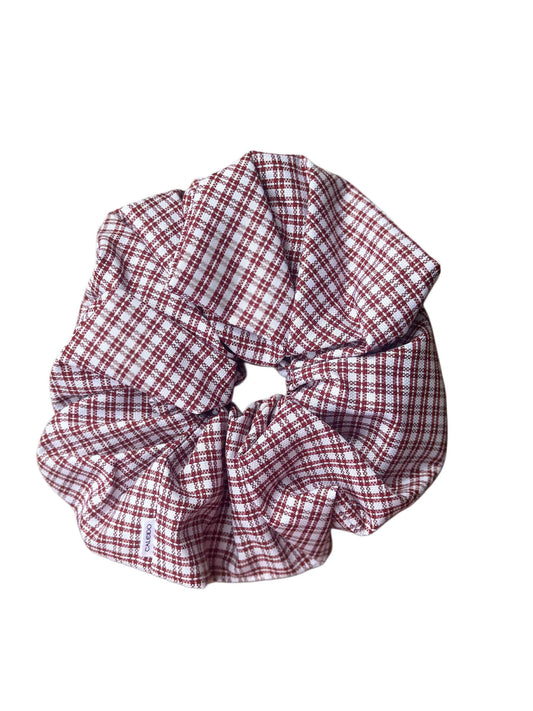 Caleido Scrunchie - Red Check