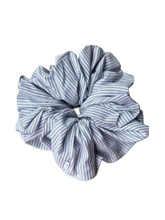 Caleido Scrunchie - Grey Stripe