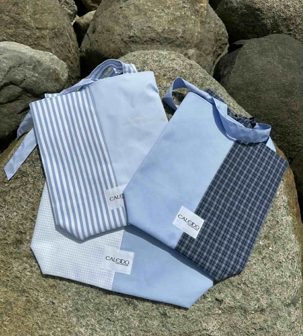 Caleido Tote - Blue Contrast Check