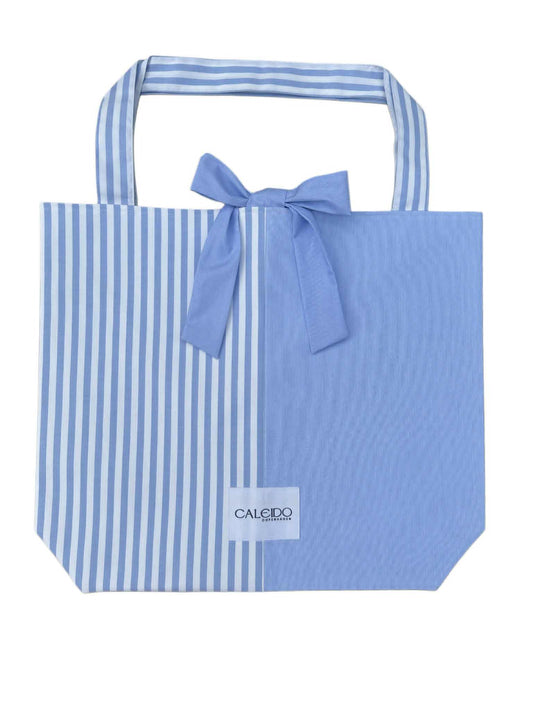 Caleido Tote Weekend - Mid Blue Stripe