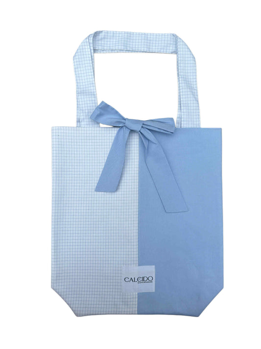 Caleido Tote - Summer Blue Check