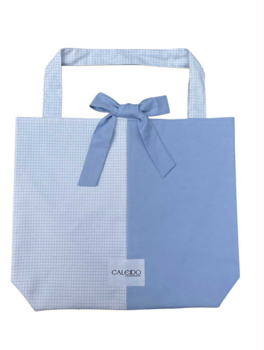 Caleido Tote Weekend - Summer Blue Check