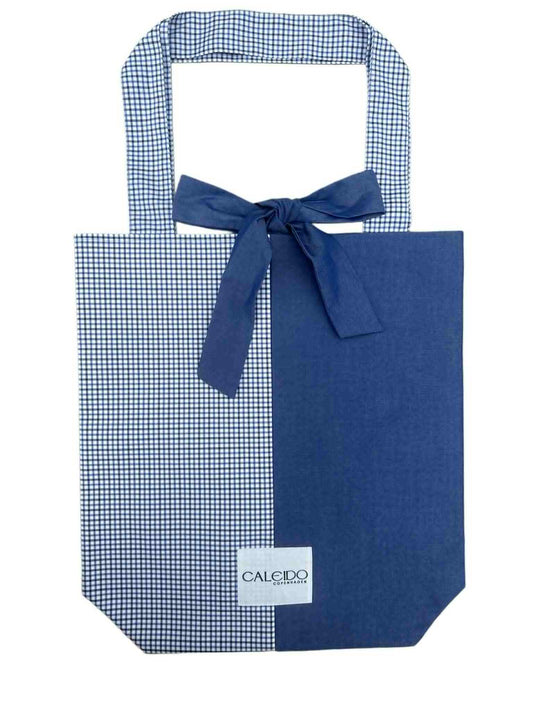 Caleido Tote - Indigo Check