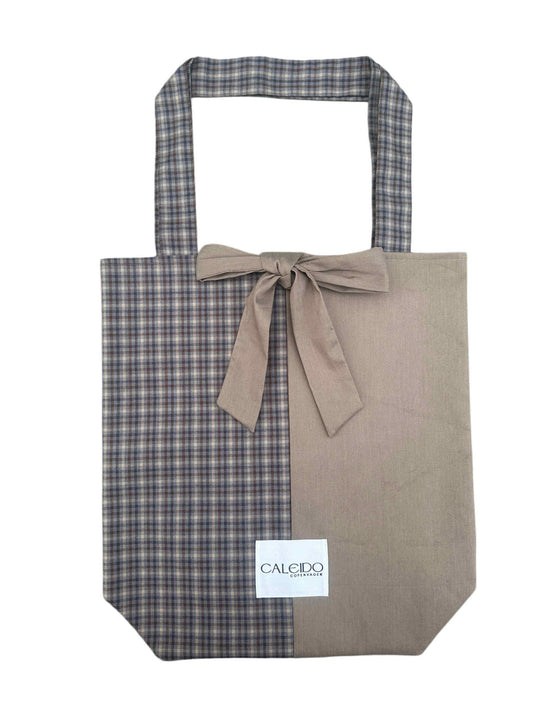 Caleido Tote - Dark Roast Check