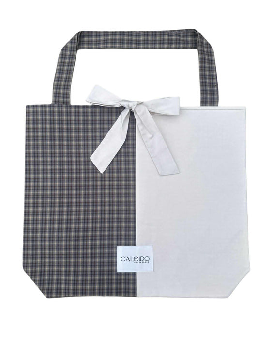 Caleido Tote Weekend - Beige & Check