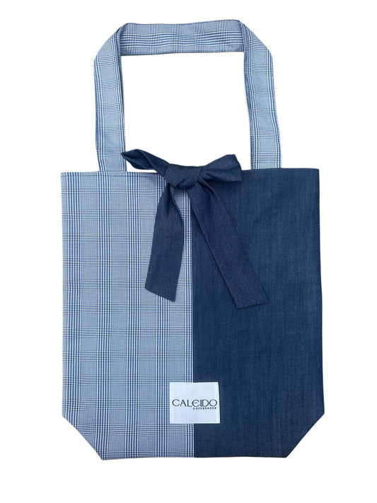 Caleido Tote - Denim Check